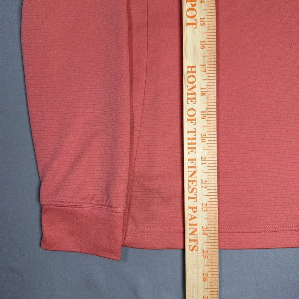 Nike CU9666-603 Womens 1/4 Zip Long‎ Sleeve UV Victory Coral Pink Shirt Small